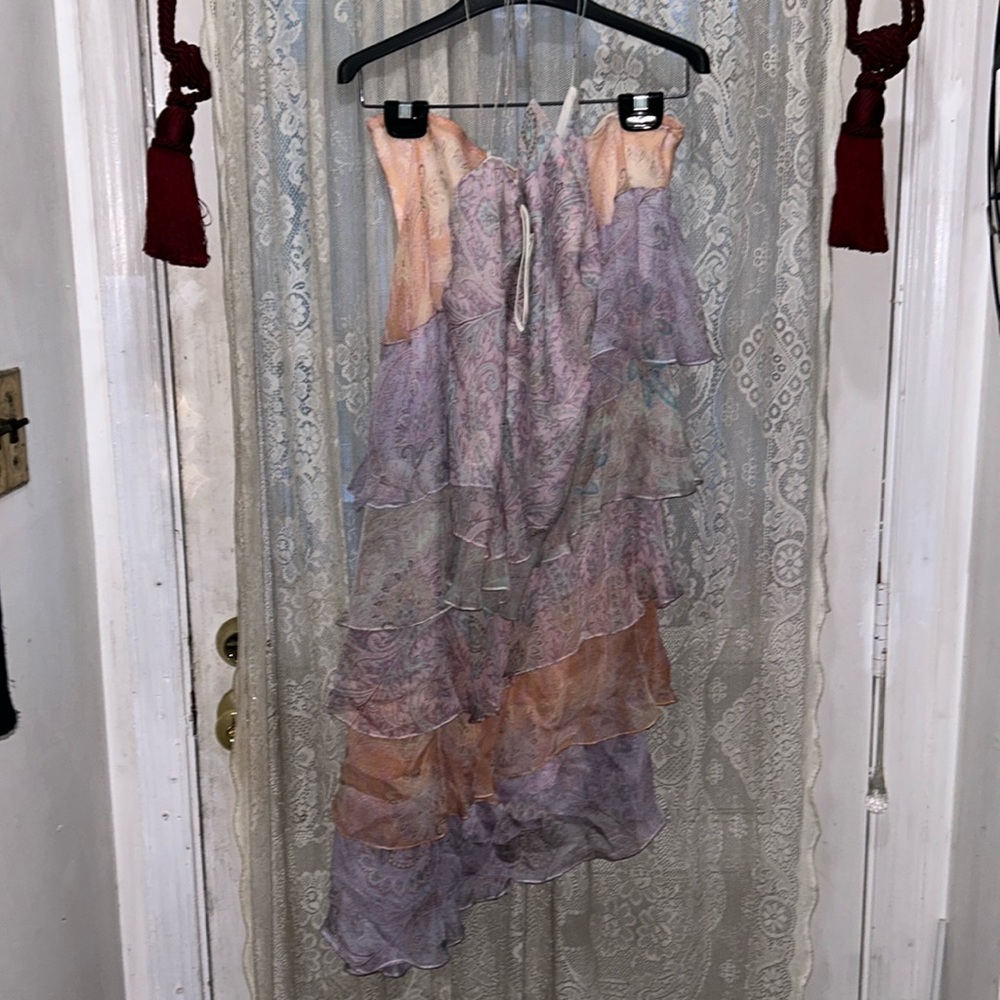 THE ICONIC! RALPH LAUREN! BLACK! LABEL-2PC ABSOLUTELY LOVELY PASTEL SILK SKRTSET
